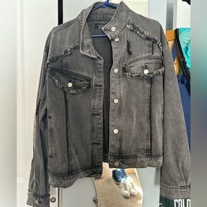 Black Denim Vici Jacket